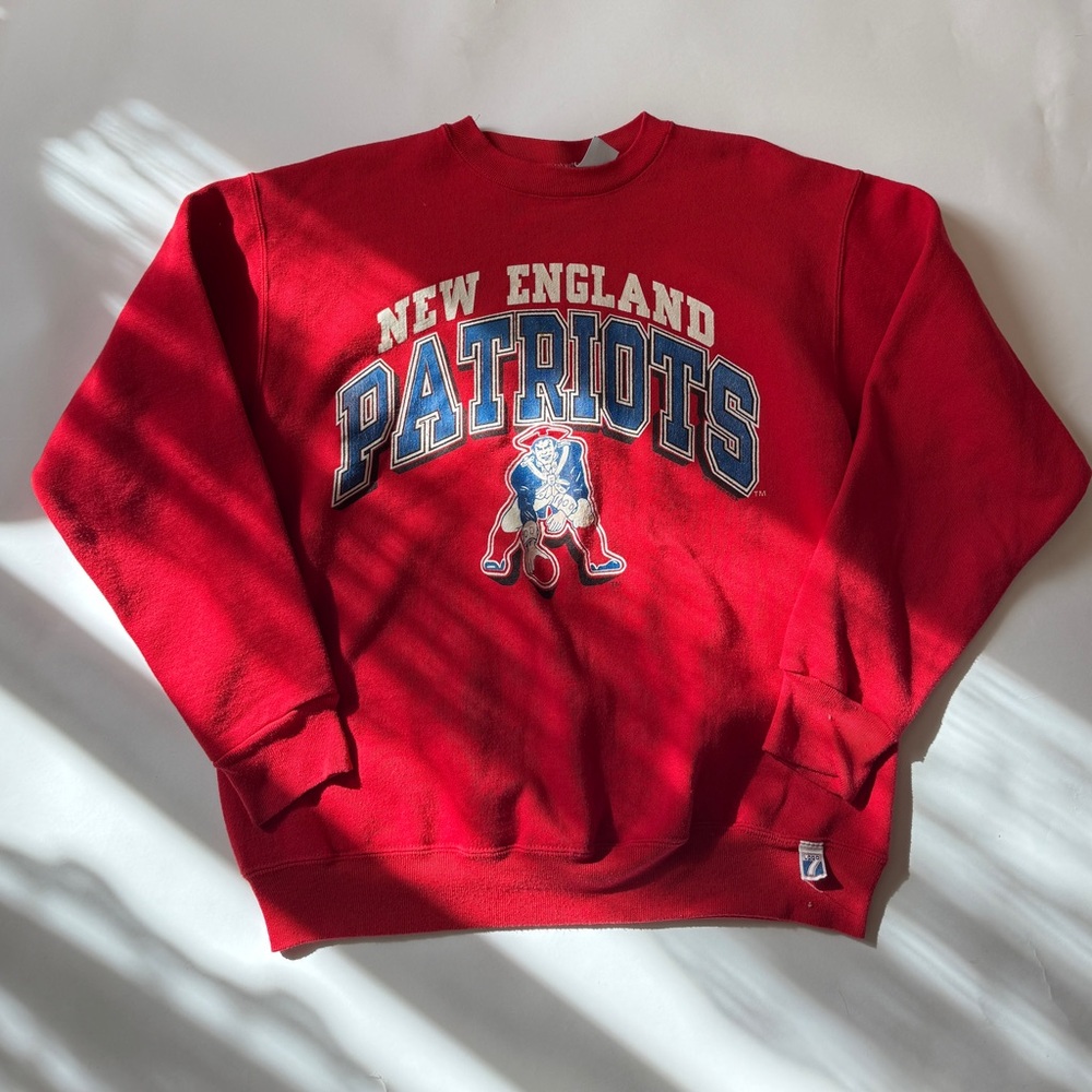 Vintage New England Patriots Red Sweater